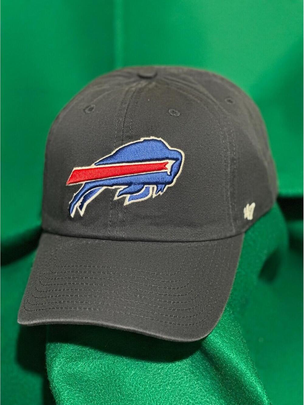 NFL Buffalo Bills Team Logo '47 Brand Clean Up Adjustable Strap Navy Hat OSFM